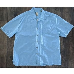 Jamaica Jaxx 100% Silk Relax Hawaiian Pin Up Stitched Camp Collar Shirt Mens XXL